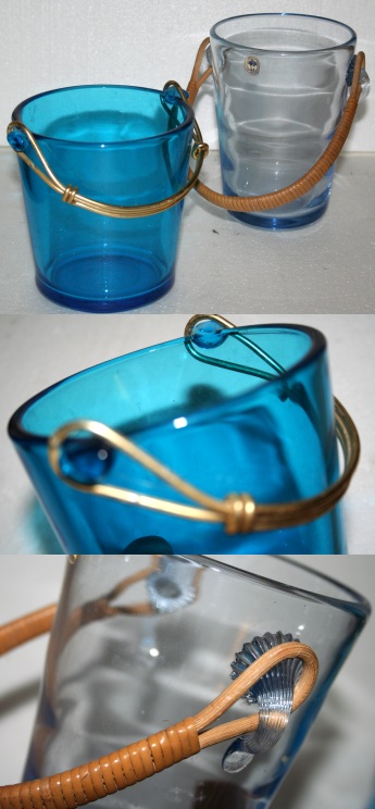 Holmegaard isspand i blt glas