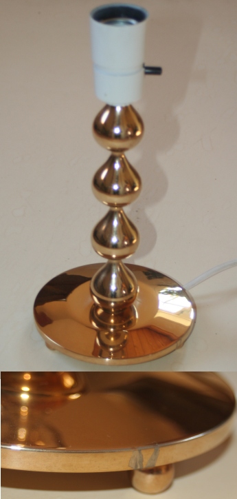 Asmussen bordlampe med 4 dråber